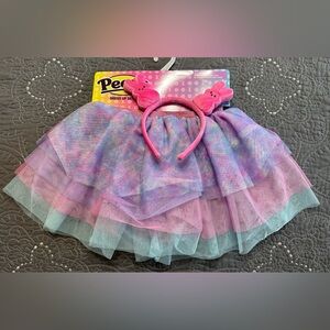 Peeps Girls Tutu With Peeps Bunny Headband NWT OS